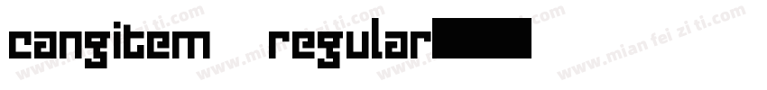 cangitem regular字体转换